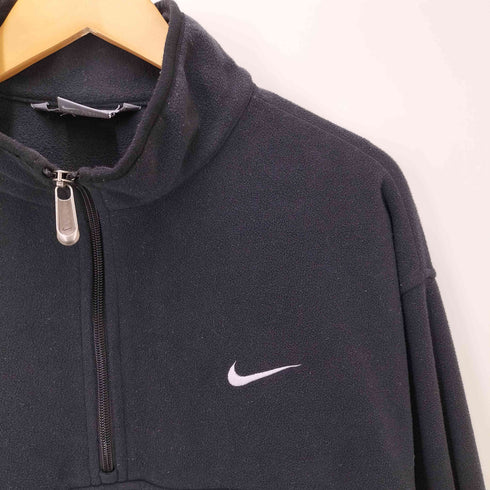 ナイキ NIKE 00S グレータグ スウッシュ 刺繍 ハーフジップ プルオーバー フリース メンズ import:XL