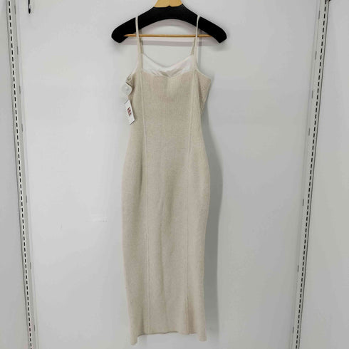 RIELLE riche カップ付き ニットキャミワンピース レディース