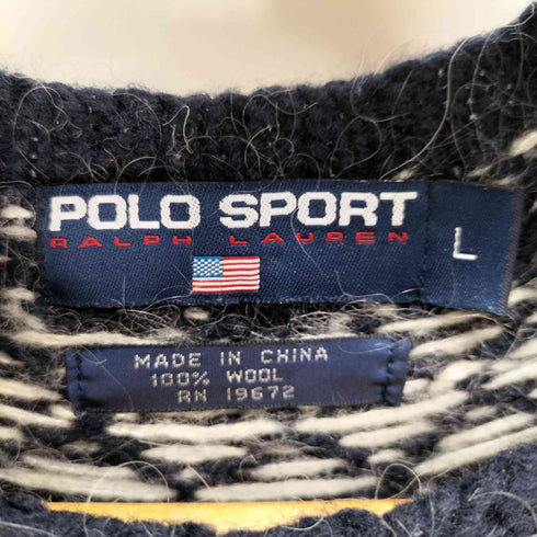 ポロスポーツラルフローレン POLO SPORT RALPH LAUREN ウール100% ノルディック柄ニット メンズ import:L