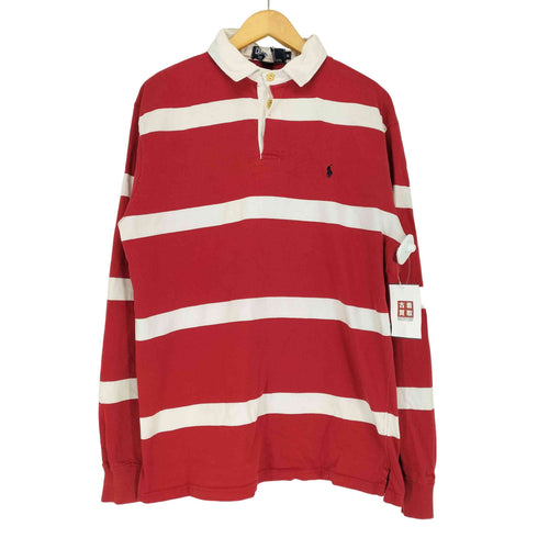 ポロバイラルフローレン Polo by RALPH LAUREN ポニー刺繍ボーダーラガーL/Sシャツ メンズ JPN:XL