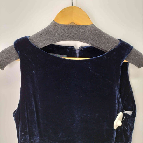 ラルフローレン RALPH LAUREN RALPH RALPH LAUREN スパンコールデザインベロアノースリーブワンピース レディース US:6
