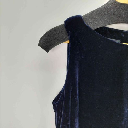 ラルフローレン RALPH LAUREN RALPH RALPH LAUREN スパンコールデザインベロアノースリーブワンピース レディース US:6