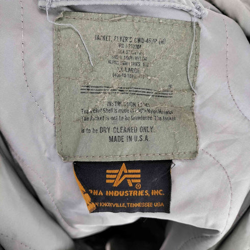 アルファインダストリーズ ALPHA INDUSTRIES 90s MADE IN USA CWU-45/P フライトジャケット メンズ JPN:XXL