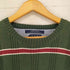 トミーヒルフィガー TOMMY HILFIGER 裾ロゴ刺繍ボーダーリブニット メンズ JPN:L