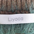 Liyoca シャギー ボーダー Vネックニットベスト レディース