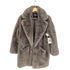 ザラ ZARA Oversized Grey Faux Fur Coat オーバーサイズ グレイ フェイクファー コート レディース import:M