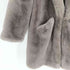 ザラ ZARA Oversized Grey Faux Fur Coat オーバーサイズ グレイ フェイクファー コート レディース import:M