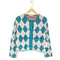 ザラ ZARA アーガイル柄 ニット カーディガン レディース import:M