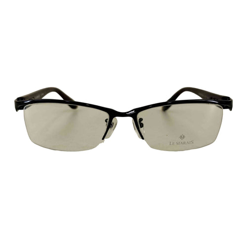LE MARAIS 日本製 Tortoise Shell 鼈甲柄 ハーフリム メガネ メンズ 55□17 145