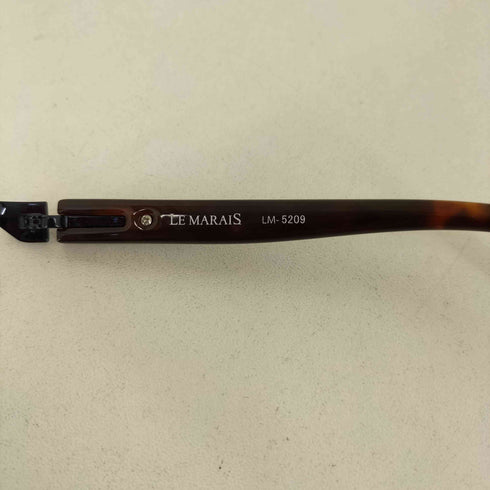 LE MARAIS 日本製 Tortoise Shell 鼈甲柄 ハーフリム メガネ メンズ 55□17 145