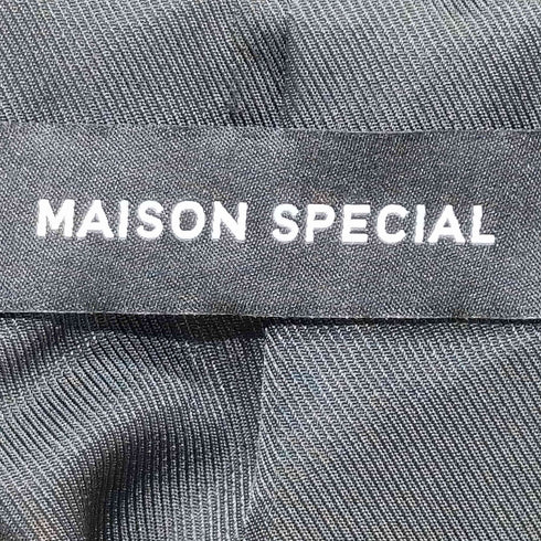 メゾンスペシャル MAISON SPECIAL ヘリンボーンケープコートステンカラーコート レディース F