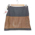 ブルネロクチネリ BRUNELLO CUCINELL ウール×レザー スカート レディース 36
