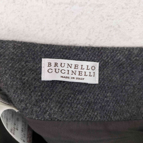 ブルネロクチネリ BRUNELLO CUCINELL ウール×レザー スカート レディース 36