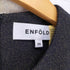 エンフォルド ENFOLD ウールリブニットスリーブ切替アシンメトリーワンピース レディース 36