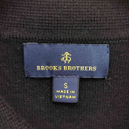 ブルックスブラザーズ BROOKS BROTHERS ロゴ 刺繍 L/S ウール ニット ポロシャツ メンズ import:S