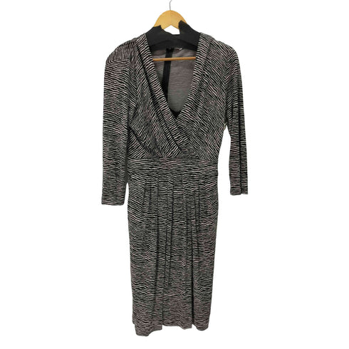 マックスマーラ MAX MARA ゼブラ柄 カシュクール ワンピース レディース US:10