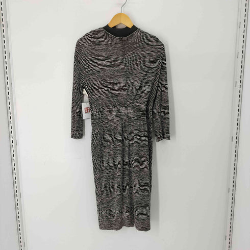 マックスマーラ MAX MARA ゼブラ柄 カシュクール ワンピース レディース US:10