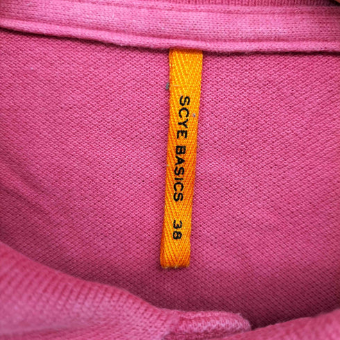サイベーシックス SCYE BASICS ワンポイントロゴ刺繍 S/S ポロシャツ メンズ 38