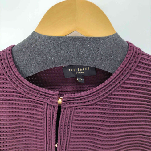 テッドベーカー TED BAKER バーガンディ カーディガン レディース 2