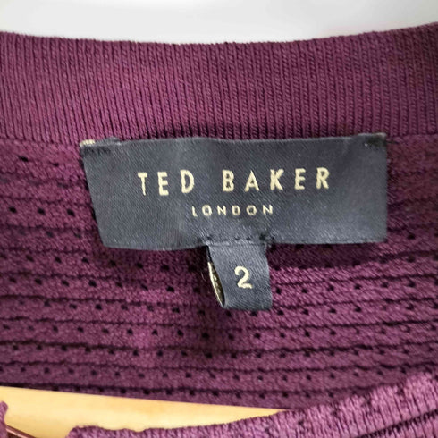 テッドベーカー TED BAKER バーガンディ カーディガン レディース 2