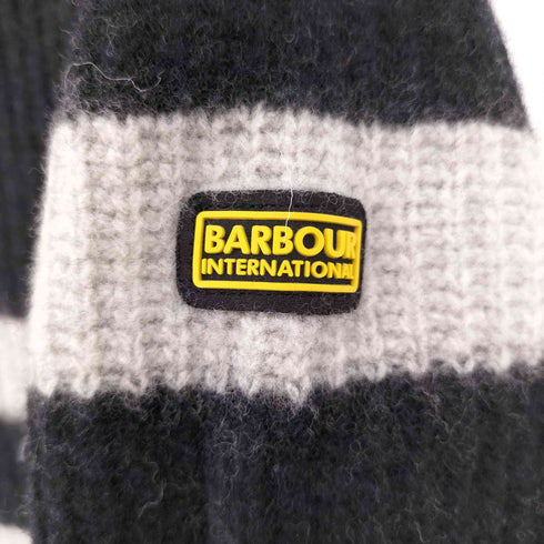 バブアー Barbour ボーダー モックネックニット レディース us 8