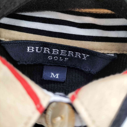 バーバリーゴルフ BURBERRY GOLF 切替 ニット ポロシャツ レディース import:M