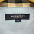バーバリーロンドン BURBERRY LONDON ロゴ刺繍 襟ノバチェック B.D L/S シャツ メンズ import:L