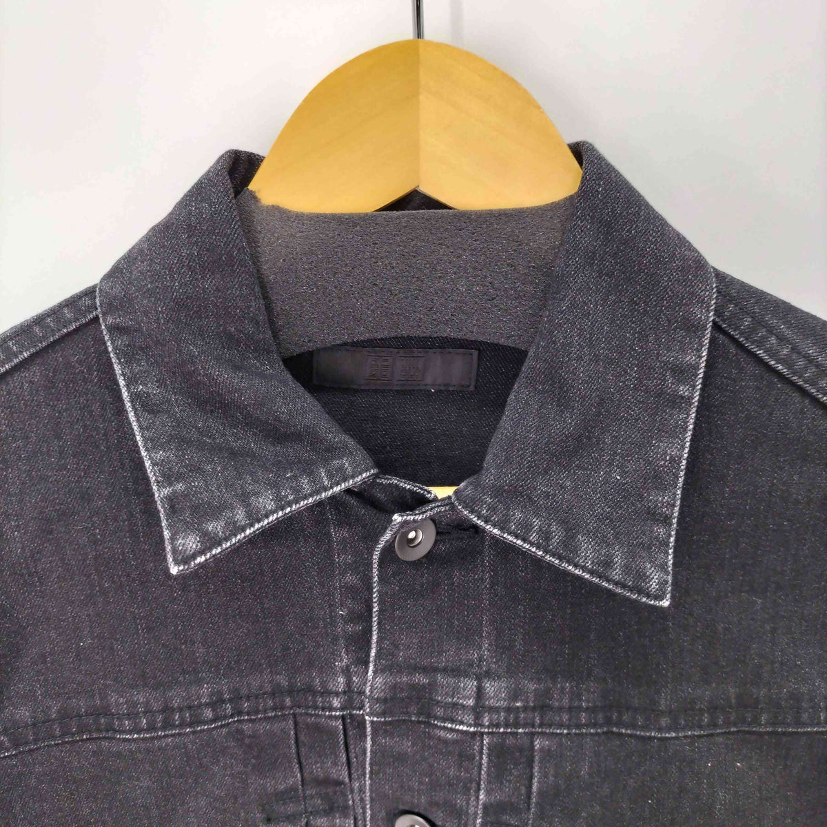 ユニクロ UNIQLO 1ST ブラックデニムジャケット メンズ JPN：S