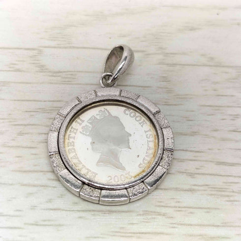 SILVER999 Mothers Love Coin 2003 ラッセンコイン ペンダントトップ メンズ