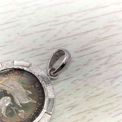 SILVER999 Mothers Love Coin 2003 ラッセンコイン ペンダントトップ メンズ