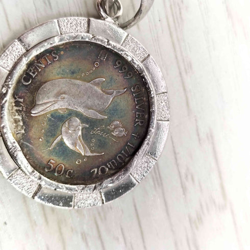 SILVER999 Mothers Love Coin 2003 ラッセンコイン ペンダントトップ メンズ