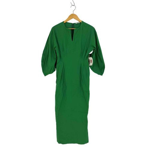 ヴェルメイユ VERMEIL par iena 綿麻ストレッチ ウエストシェイプワンピース レディース  38