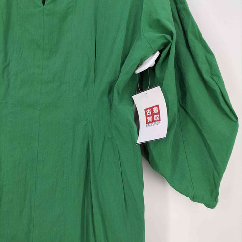 ヴェルメイユ VERMEIL par iena 綿麻ストレッチ ウエストシェイプワンピース レディース  38