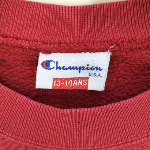 チャンピオン Champion AUTHENTIC ATHLETIC ロゴ刺繍 クルーネックスウェット レディース 13-14ANS