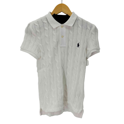 ポロラルフローレン POLO RALPH LAUREN ケーブルニット ポロシャツ ポニー刺繍 レディース SP CH