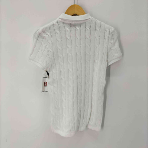 ポロラルフローレン POLO RALPH LAUREN ケーブルニット ポロシャツ ポニー刺繍 レディース SP CH