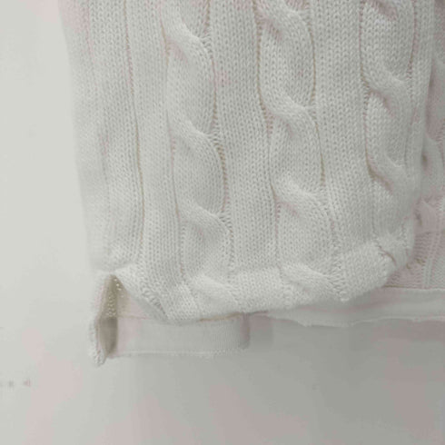 ポロラルフローレン POLO RALPH LAUREN ケーブルニット ポロシャツ ポニー刺繍 レディース SP CH