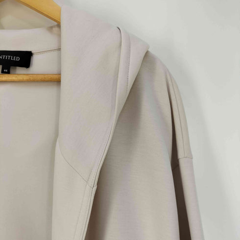 アンタイトル UNTITLED 洗える スムージークッション フーデットコート レディース 44