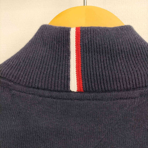 トミーヒルフィガー TOMMY HILFIGER ワンポイント刺繍 コットン ハーフジップ 長袖ニット メンズ L/G