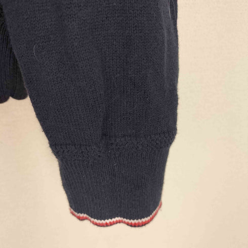 トミーヒルフィガー TOMMY HILFIGER ワンポイント刺繍 コットン ハーフジップ 長袖ニット メンズ L/G