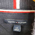 トミーヒルフィガー TOMMY HILFIGER ワンポイント刺繍 コットン ハーフジップ 長袖ニット メンズ L/G