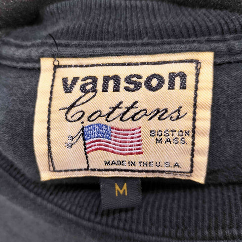 バンソン VANSON USA製 OVAL FB 半袖Tシャツ メンズ import:M
