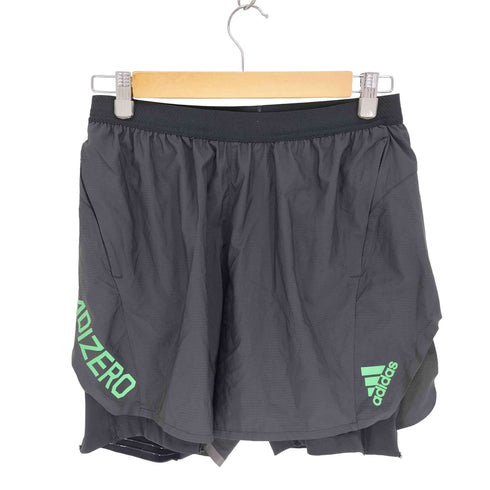 アディダス adidas アディゼロ 2-IN1 ショーツ パンツ メンズ JPN:L