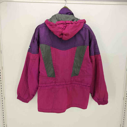 エレッセ ellesse クレイジーパターン 比翼 ジップアップ ナイロンジャケット スキーウェア メンズ O