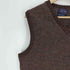 Allen Jolly スコットランド製 ALL WOOL SHETLAND ミックスカラー ウール ベスト メンズ import:L