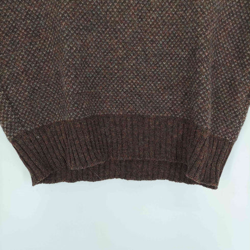 Allen Jolly スコットランド製 ALL WOOL SHETLAND ミックスカラー ウール ベスト メンズ import:L
