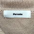 ペルーシュ Perushu ロゴ 刺繍 ストライプ レーヨン ナイロン コットン ニット ポロシャツ メンズ import:M