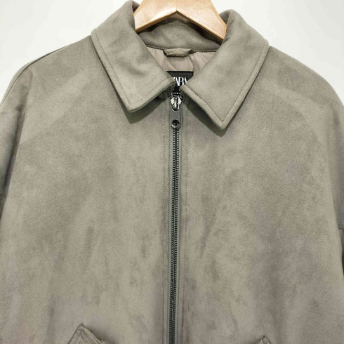 ザラ ZARA フェイクスエード ボンバージャケット メンズ import:M