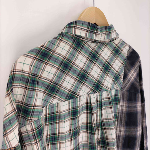 アジョバイアジョ AJOBYAJO Oversized Check Mix Shirt オーバーサイズ ミックス チェック シャツ 韓国 メンズ