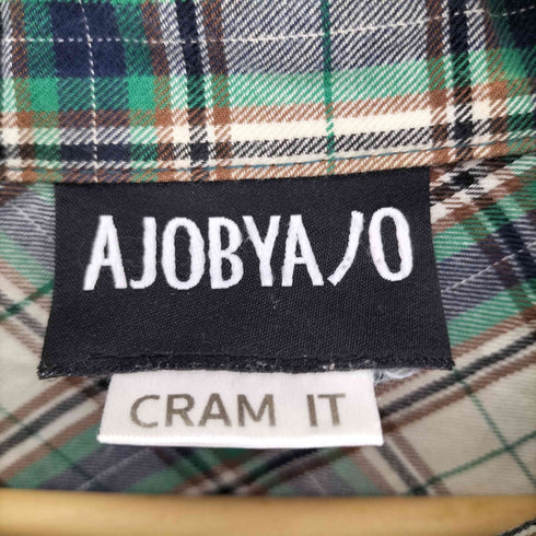 アジョバイアジョ AJOBYAJO Oversized Check Mix Shirt オーバーサイズ ミックス チェック シャツ 韓国 メンズ